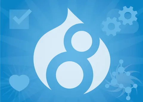 Logo de Drupal 8 Ⓒ Drupal Association