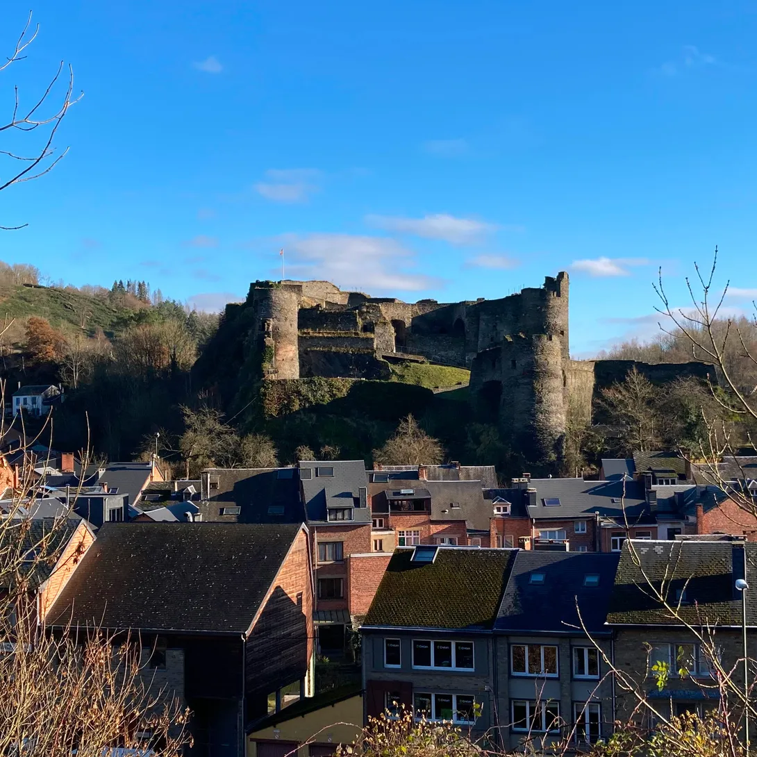 Feudal castle of La Roche-en-Ardenne in autumn Ⓒ 2024 CC BY-NC 4.0 Gilles Bailleux